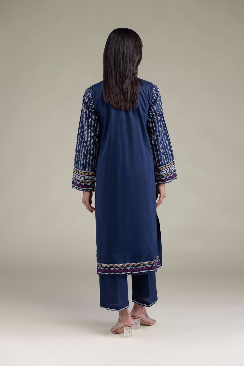 Embroidered | Cambric | Cambric Longline Kurta | USD 40.00