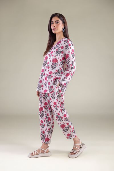 Embroidered | Textured Weave | Trousers | USD 30.00