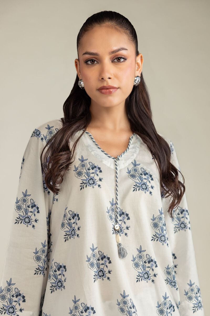 Printed | Cambric | Short V-Neck Kurta | USD 35.00