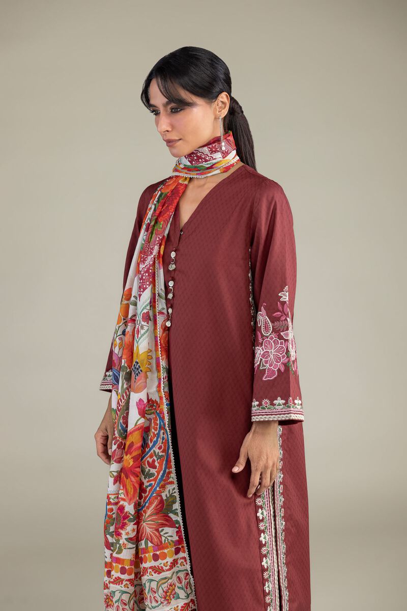 Embroidered | Lawn | Floral Lawn Dupatta | USD 35.00