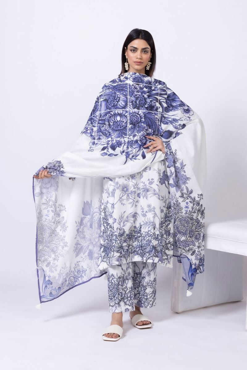 Printed | Slub lawn | Dupatta | null