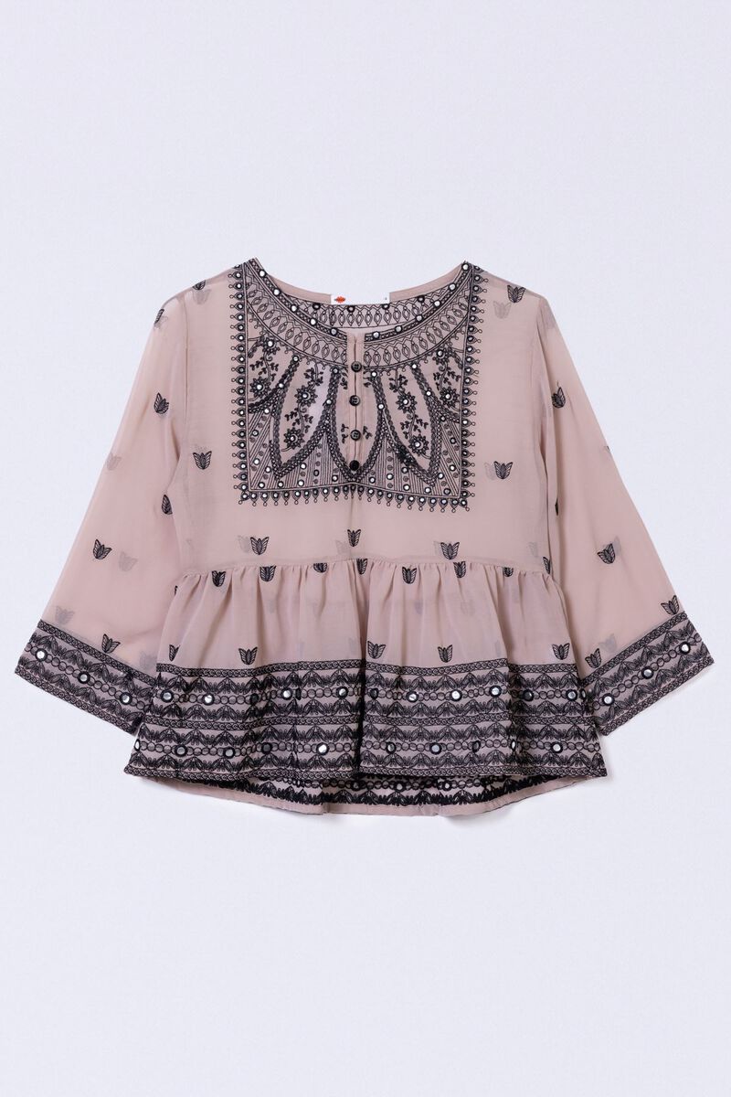 Embroidered | Georgette Chiffon | Blouse | USD 9.00