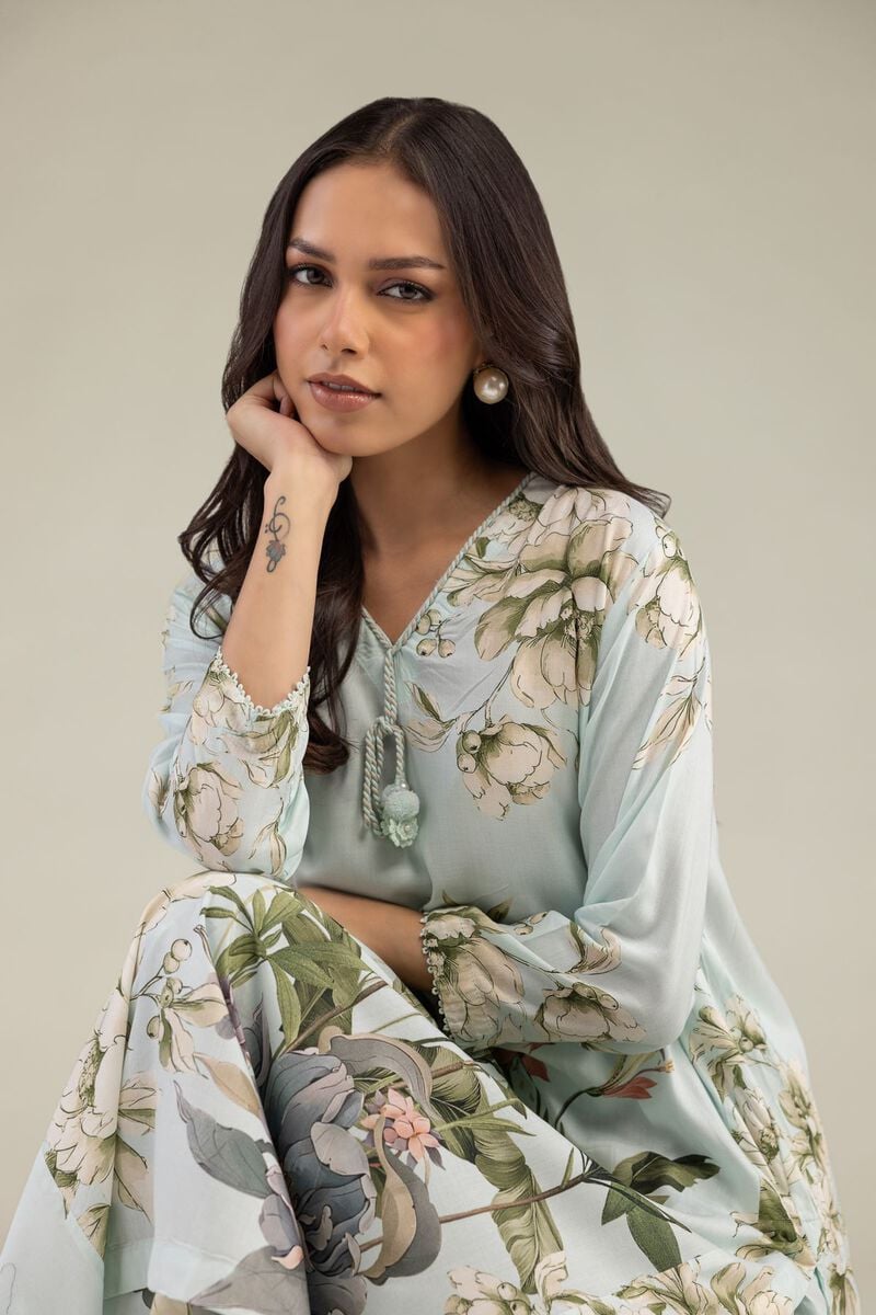 Printed | Viscose | Long Floral Kurta | USD 35.00