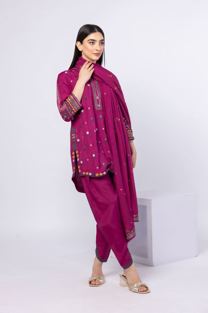 Embroidered | Light Thai Silk | Dupatta | USD 28.00