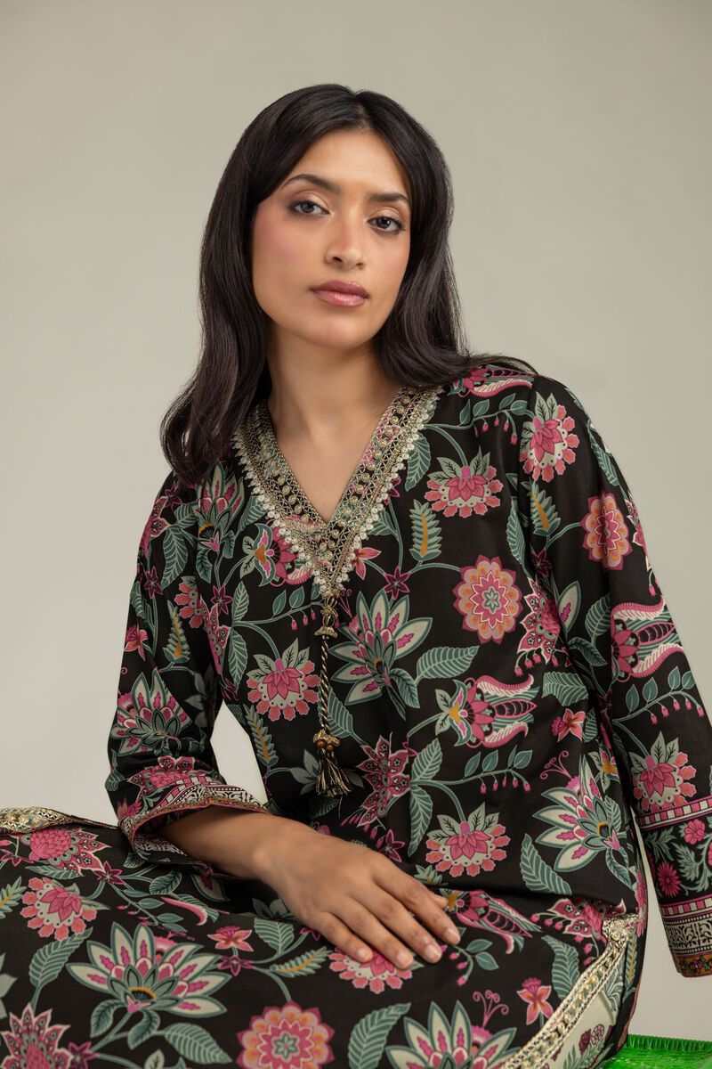 Embroidered | Cambric | Floral Cambric Kurta | USD 40.00
