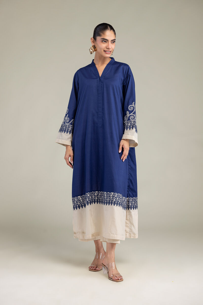 Embroidered | Cotton Dobby | Cotton Solid Pants | USD 30.00