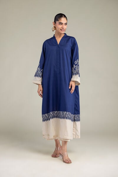 Embroidered | Cotton Dobby | Cotton Solid Pants | USD 30.00