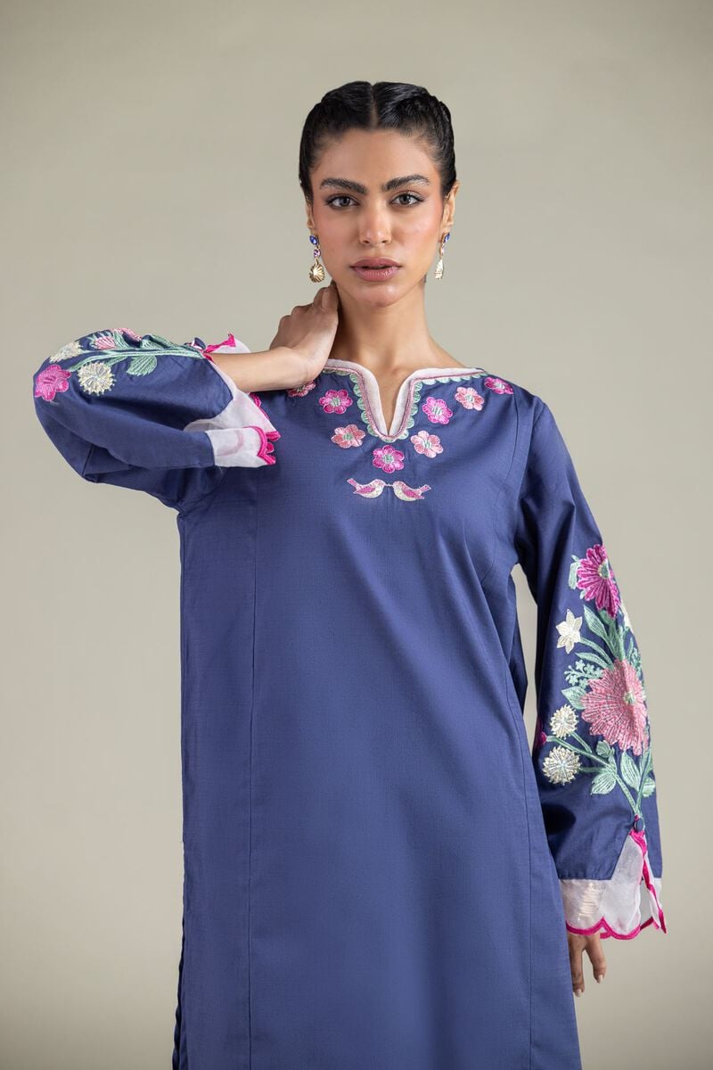 Embroidered | Textured Cotton | Kurta | USD 45.00