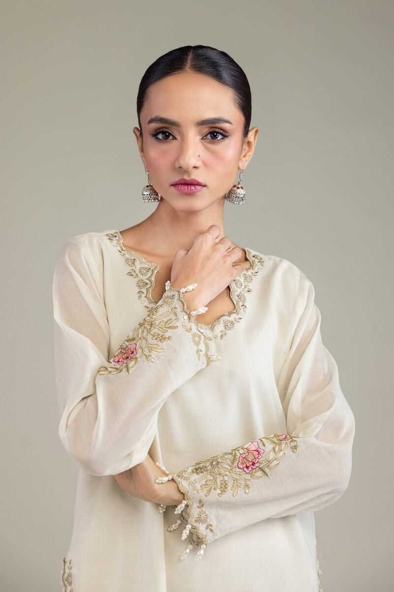 Embroidered | Paper Silk | Kurta | USD 60.00