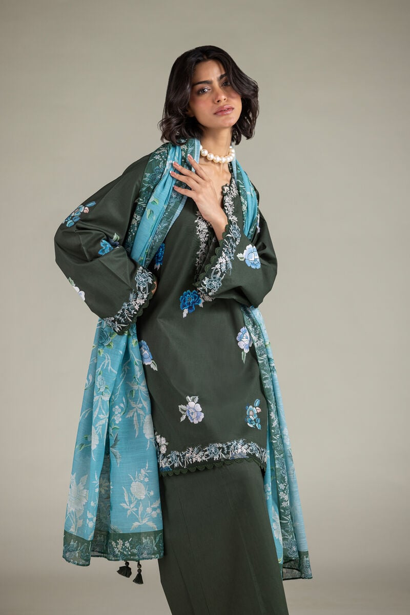 Embroidered | Cambric | Cambric 3-Piece Tailored | USD 80.00