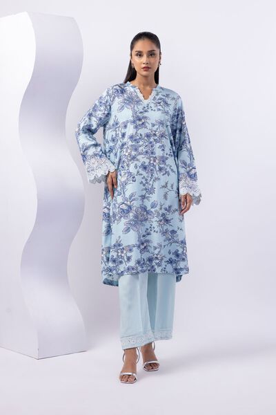 Embroidered | Crosshatch Raw Silk | Kurta | USD 40.00