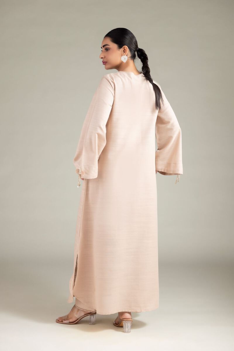 Dyed | Textured Cotton | Longline Tassel Kurta | USD 30.00