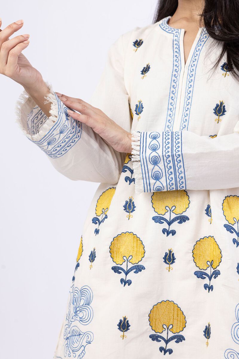 Embroidered | Handwoven Cotton | Kurta | USD 25.00