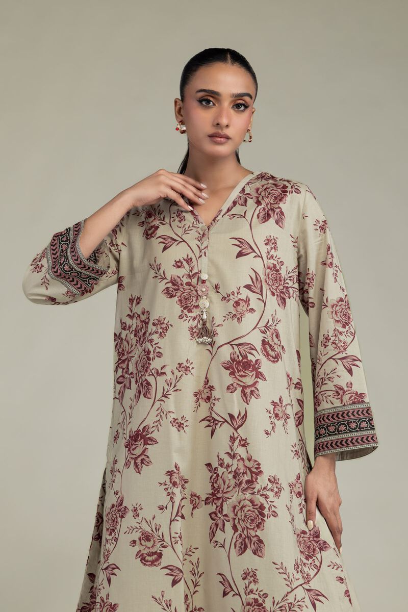 Printed | Cambric | Cambric Longline Kurta | USD 35.00