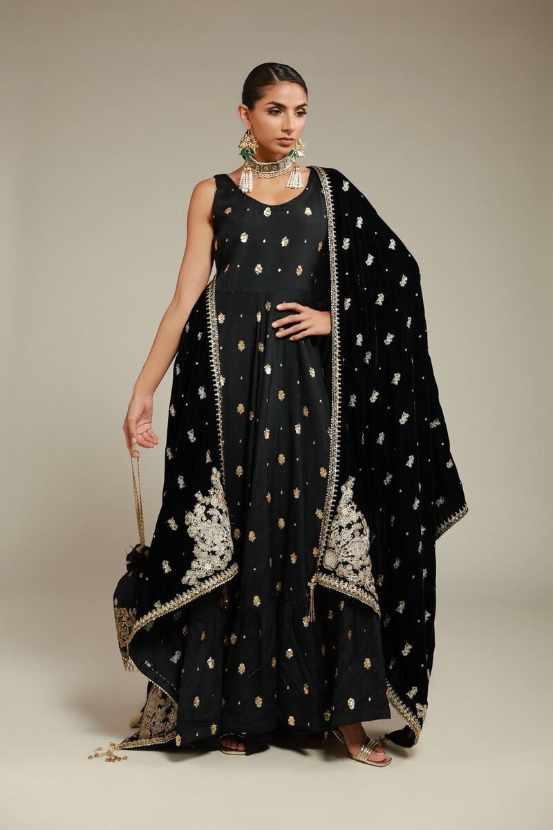 Embroidered | Velvet | Shawl | null