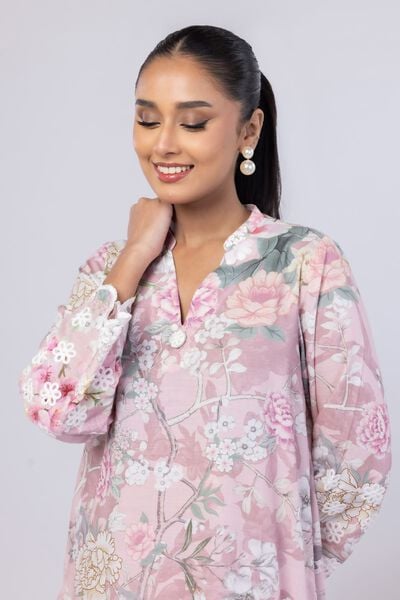 Embroidered | Dull Raw Silk | Kurta | USD 35.00