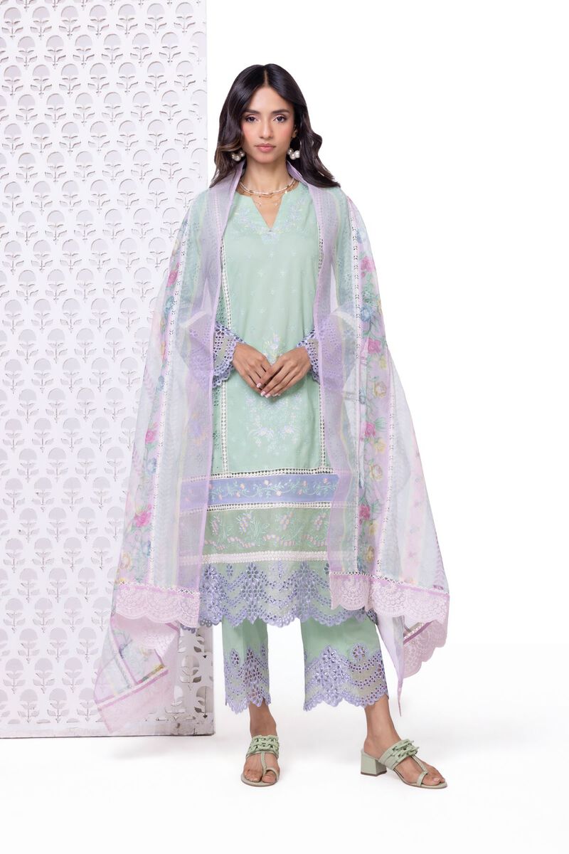 Embroidered | Karandi Net | Dupatta | null
