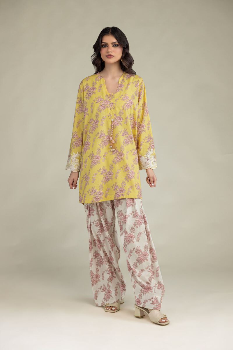 Embroidered | Lawn | Yellow Lawn Kurta | USD 40.00