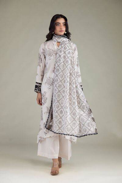 Embroidered | Cambric | Cambric Tailored 3-piece | USD 70.00