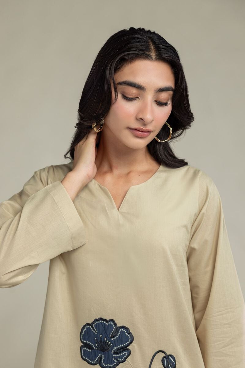Cambric | Cambric V-Neck Kurta | USD 40.00