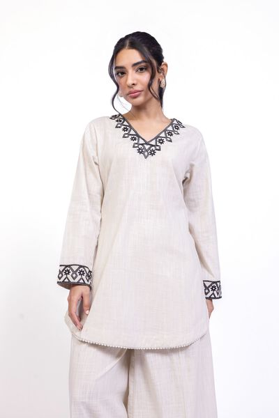 Embroidered | Heavy Textured Cotton | Kurta | USD 25.00