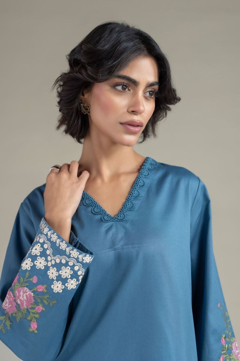 Embroidered | Textured Cotton | Kurta | USD 30.00