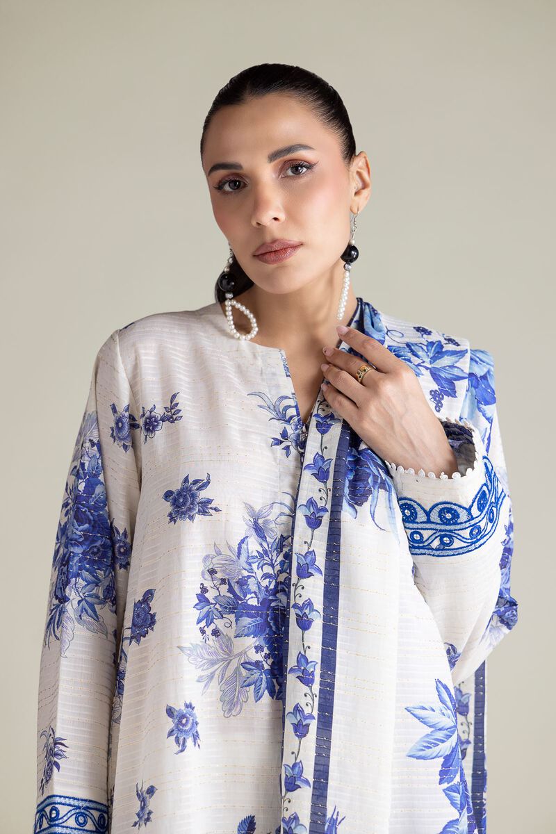 Embroidered | Mesuri Dobby | Floral Tailored 3-Piece | USD 70.00