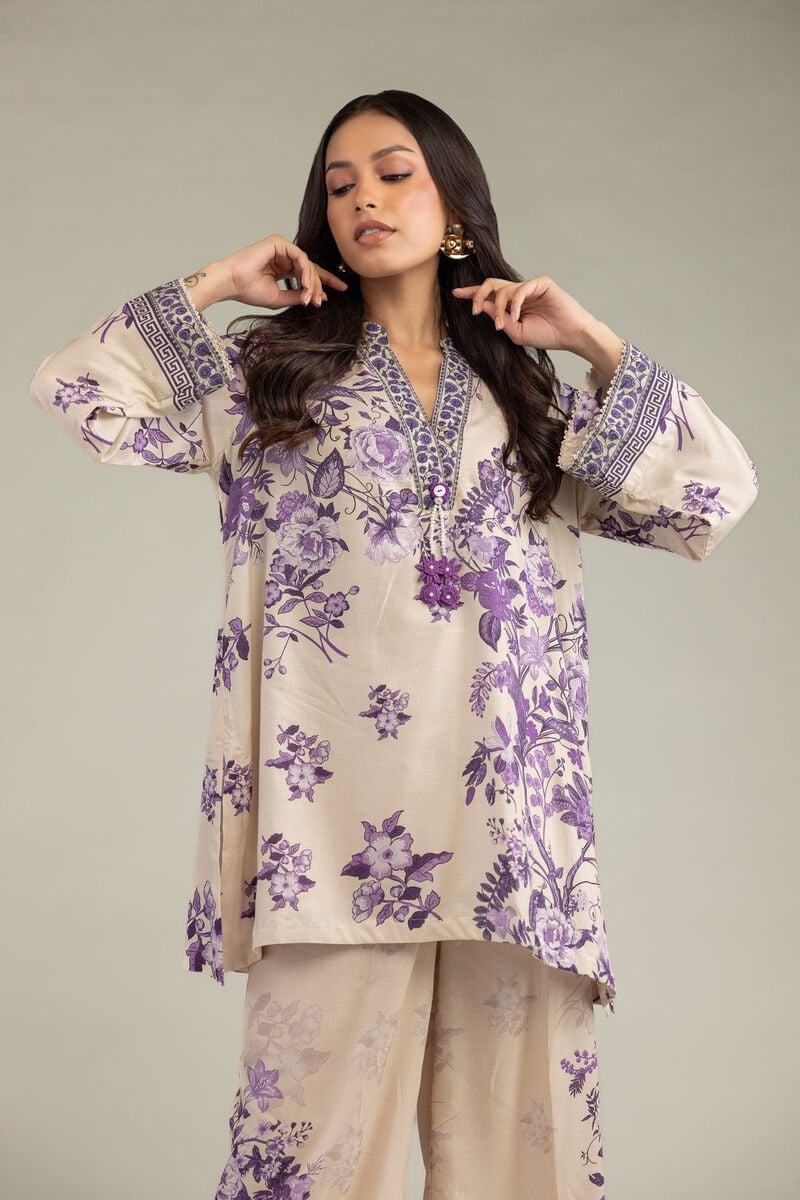 Printed | Viscose | Floral V-Neck Kurta | USD 35.00