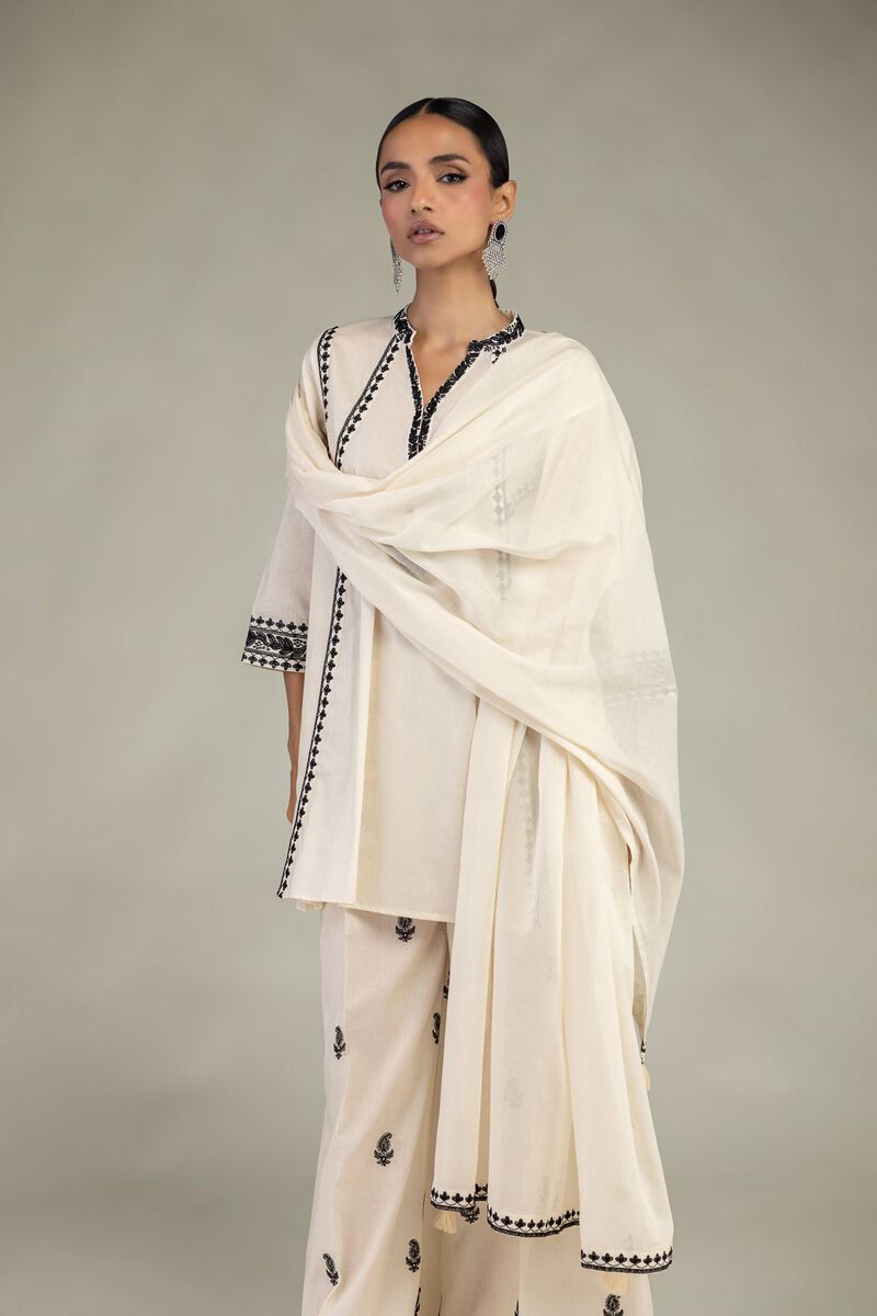 Embroidered | Lawn | Lawn Tassel Dupatta | USD 35.00