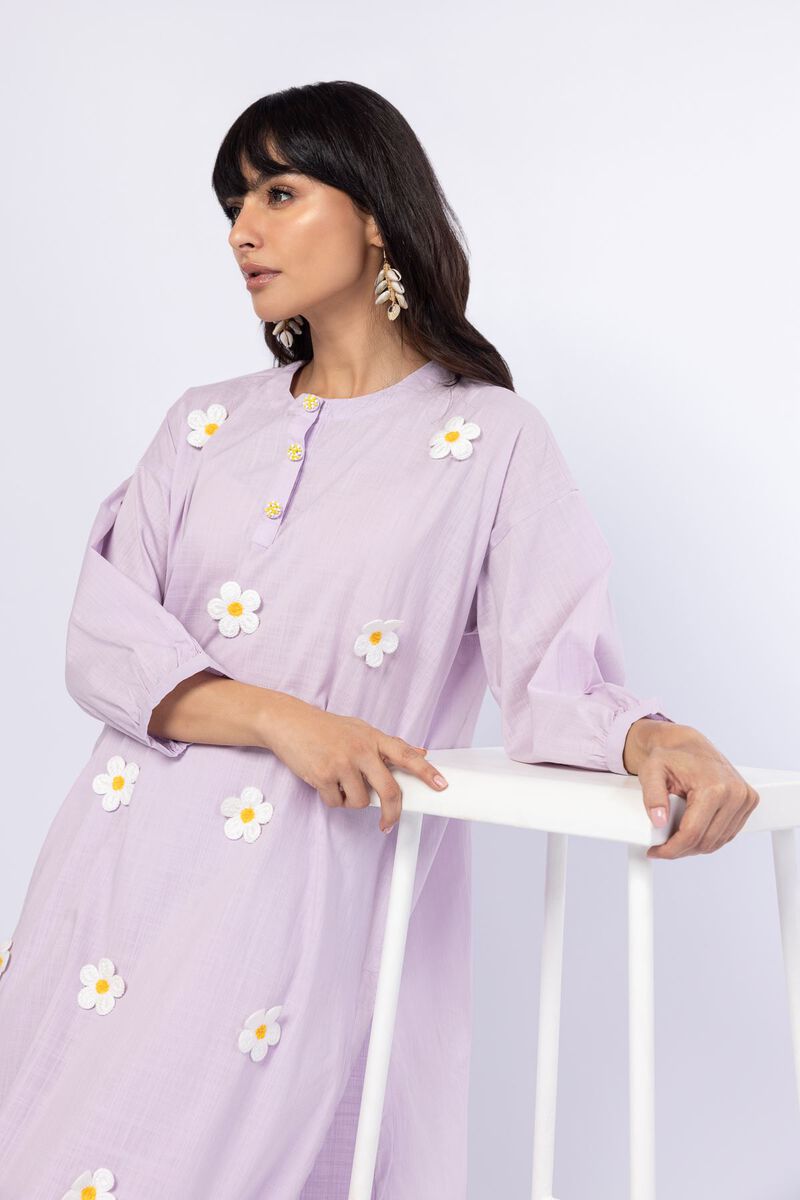 Embroidered | Crosshatch Poplin | Kurta | USD 12.00