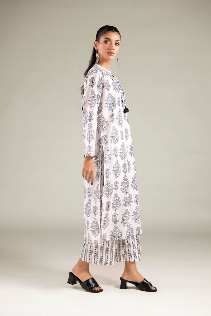 Printed | Cambric | Vertical Striped Pants | USD 25.00