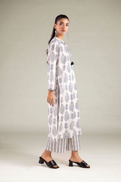 Printed | Cambric | Vertical Striped Pants | USD 25.00