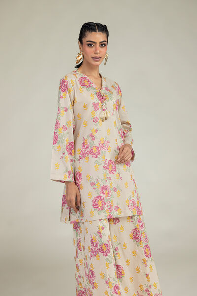 Printed | Cambric | Floral Cambric Kurta | USD 40.00