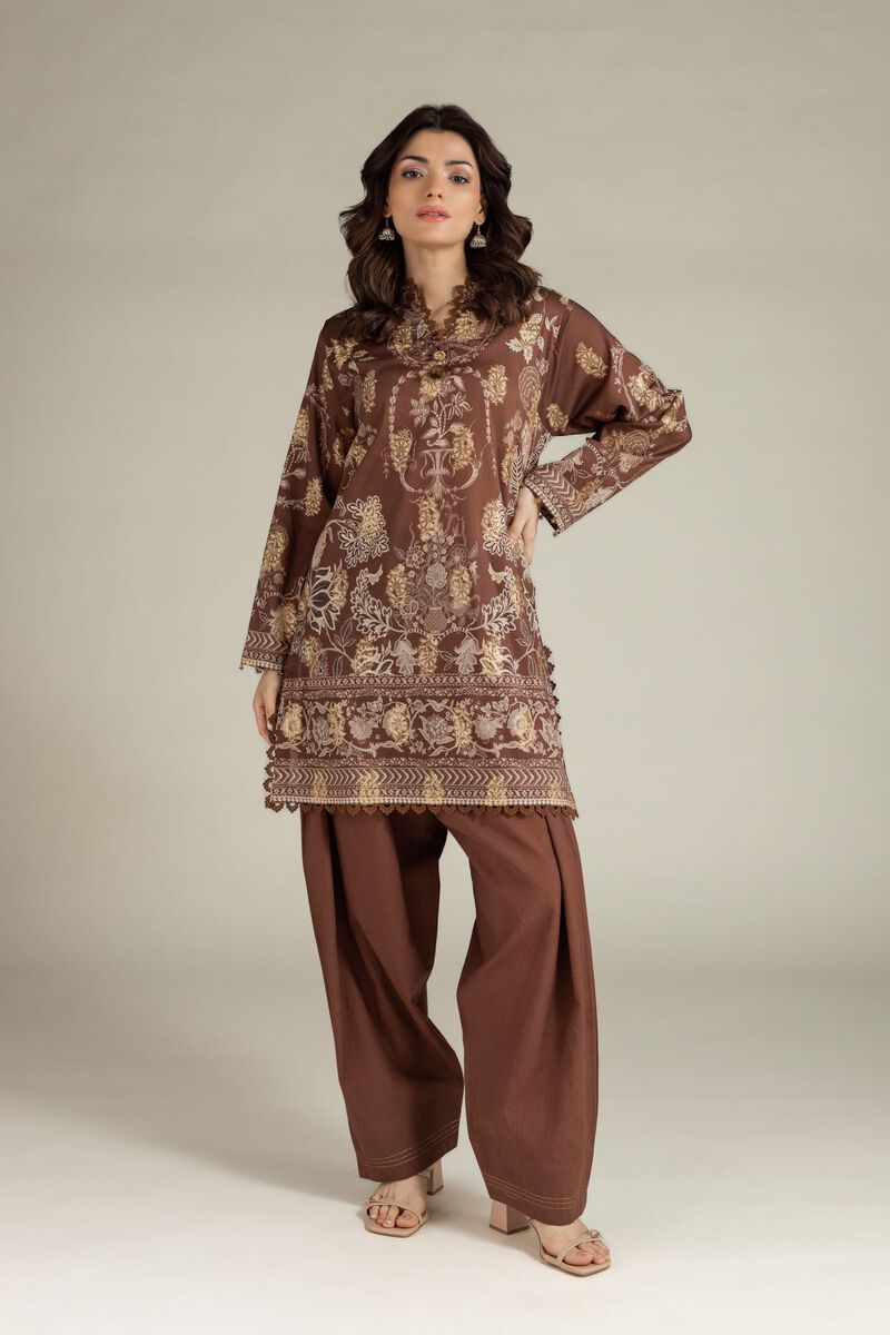 Printed | Jacquard | Tailored 2 Piece | Top and Bottom | USD 55.00