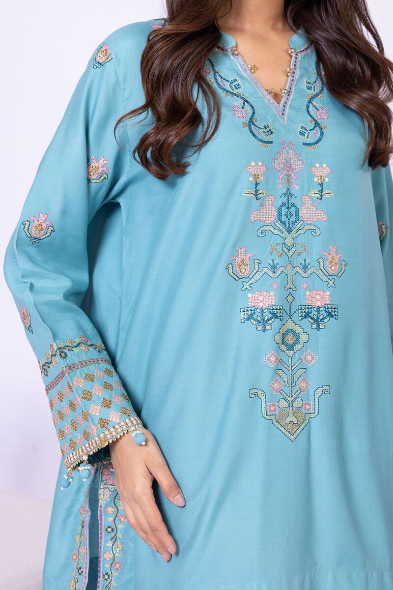 Embroidered | Viscose Oak Silk | Kurta | USD 60.00