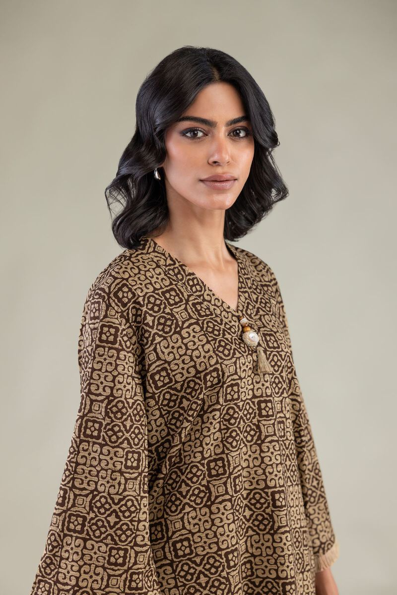 Printed | Cambric | Short V-Neck Kurta | USD 35.00