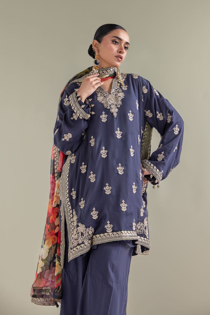 Embroidered | Chiffon | 3-piece Co-ord Set | USD 155.00