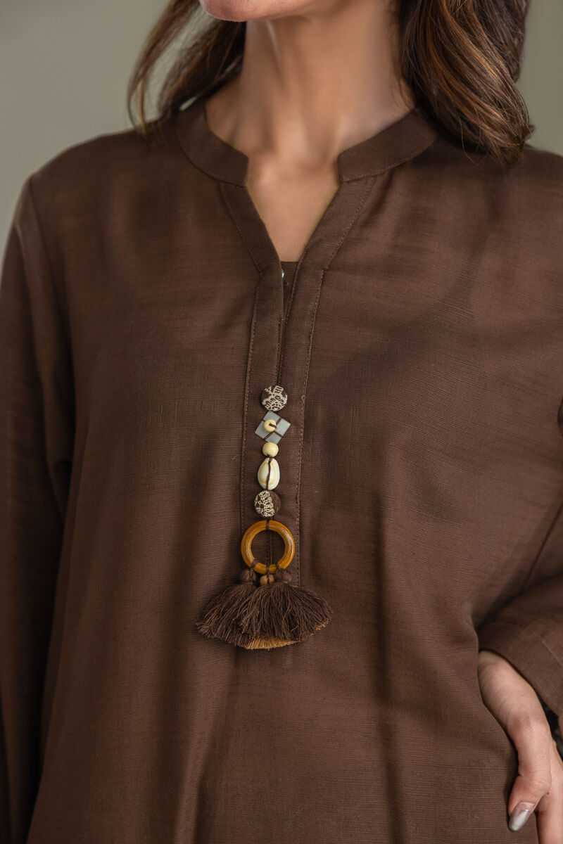 Printed | Light Khaddar | Solid Khaddar Kurta | USD 35.00