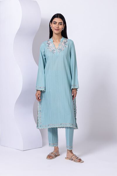 Embroidered | Leno | Pants | USD 10.00