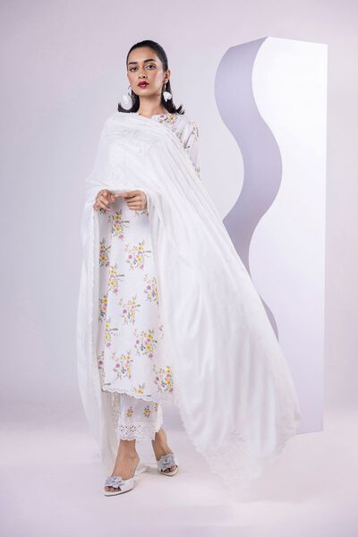 Embroidered | Light Thai Silk | Dupatta | USD 20.00