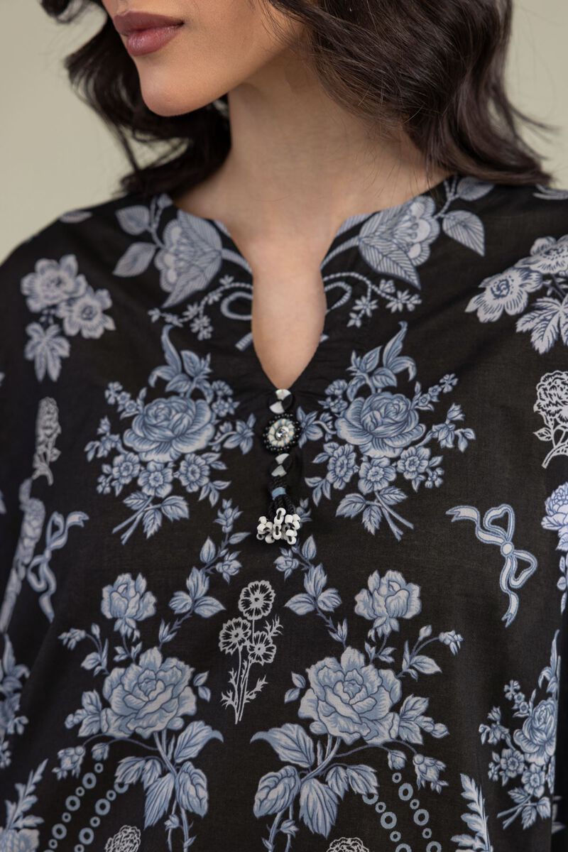 Embroidered | Lawn | Black Lawn Kurta | USD 35.00