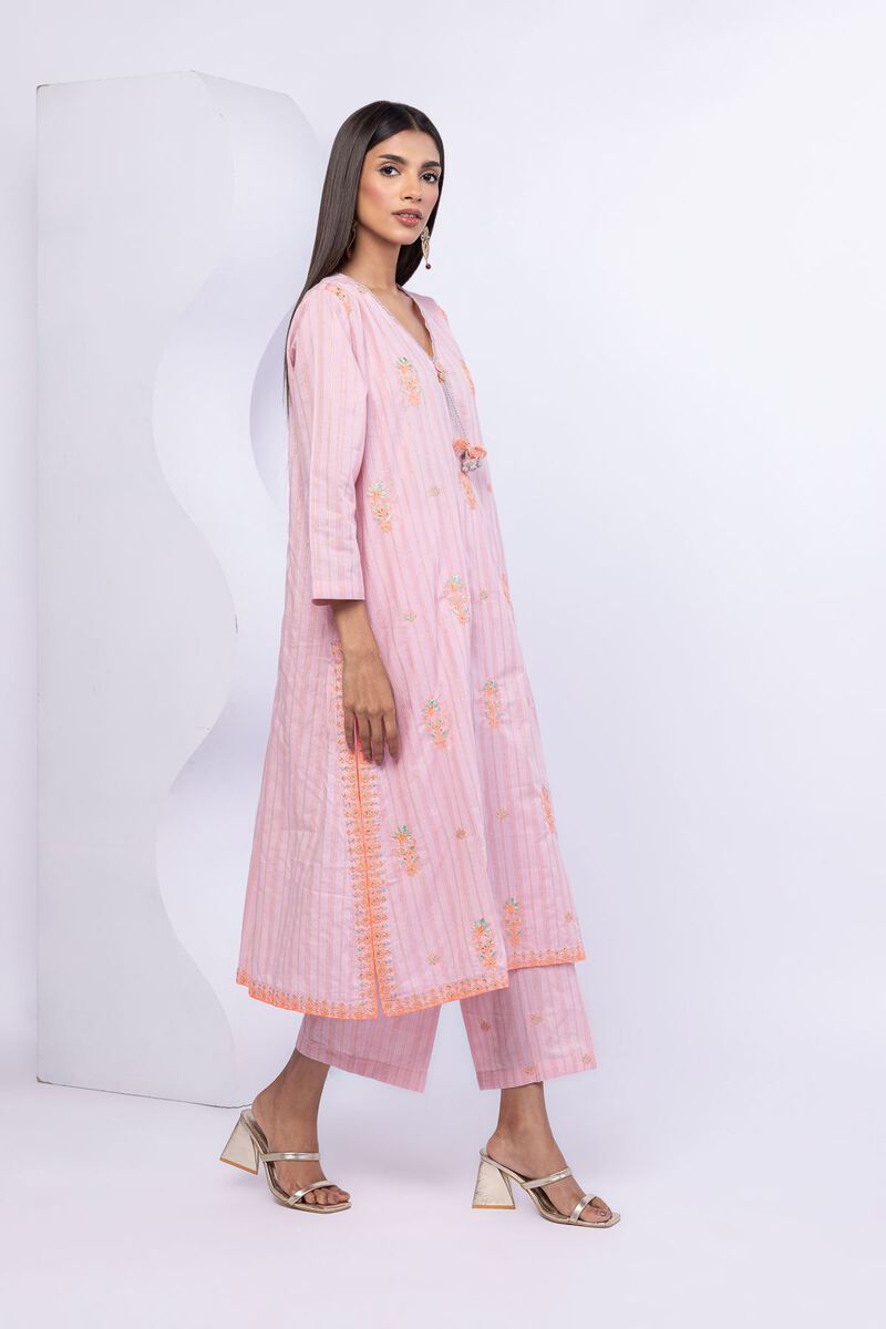 Embroidered | Lurex Stripes | Kurta | USD 20.00