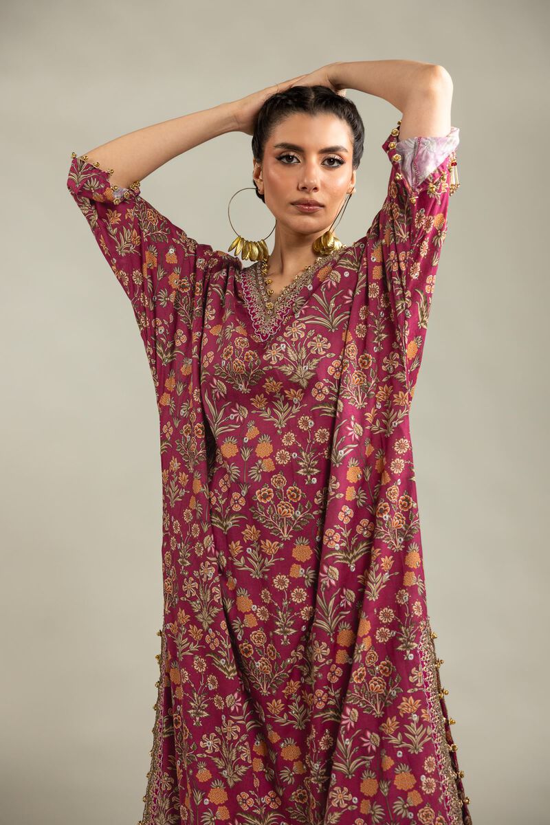 Embroidered | Raw Silk | 2-Piece Co-ord Set | USD 125.00
