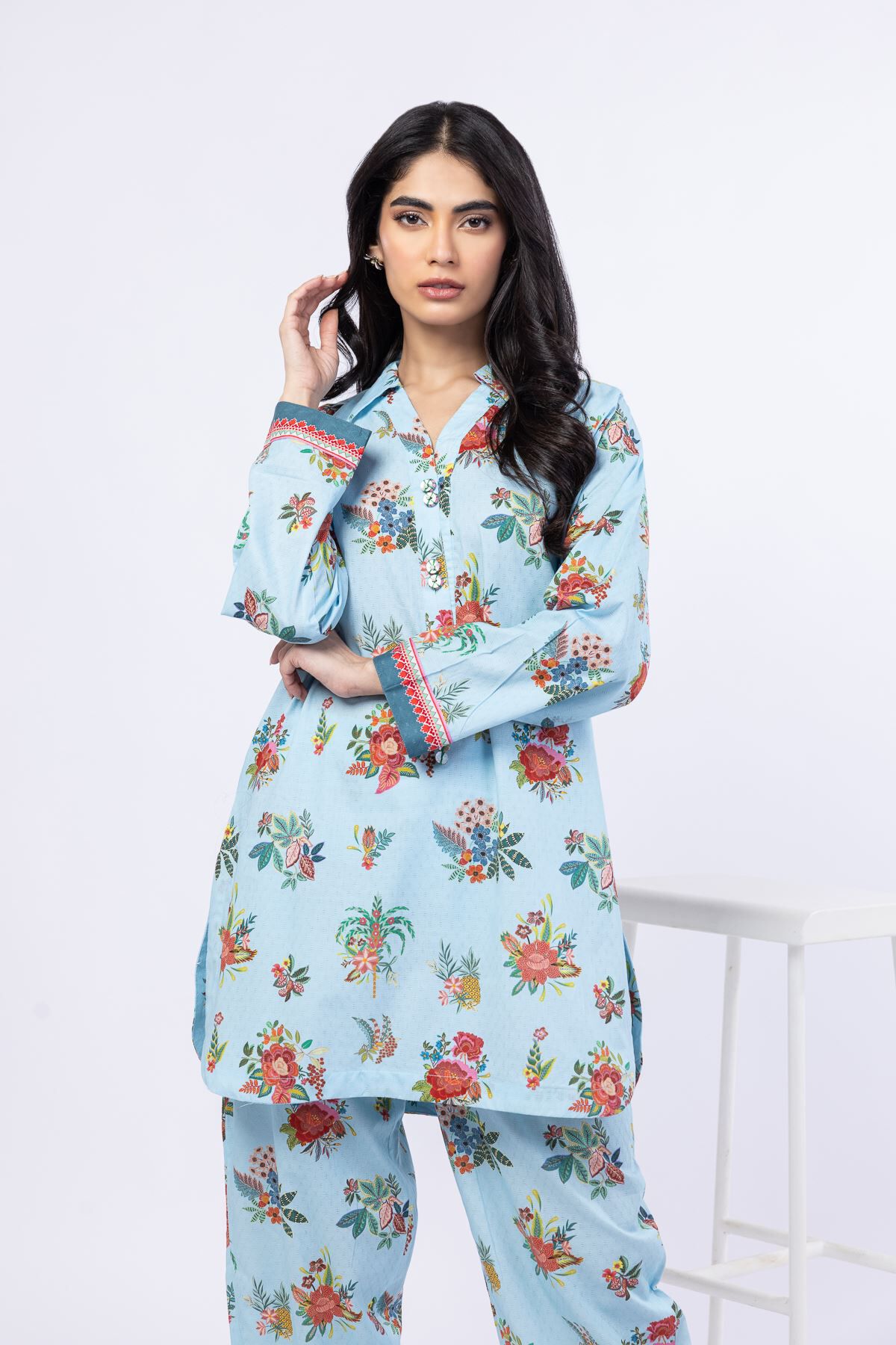 Buy Kurta | 0.0 N/A | OTD4-EX26-01TA-VG_MULTI | Khaadi United States