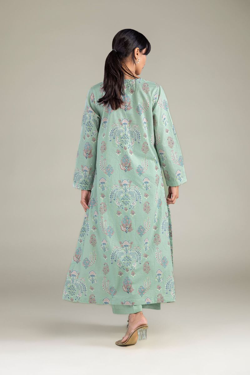 Cambric | Mint V-Neck Kurta | USD 35.00