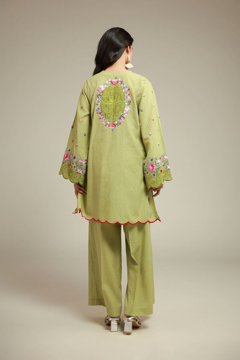 Embroidered | Cotton Dobby | 2-Piece Tailored Set | USD 60.00