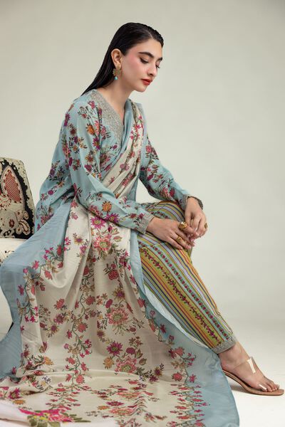 Embroidered | Mesuri | Floral Mesuri Dupatta | USD 35.00