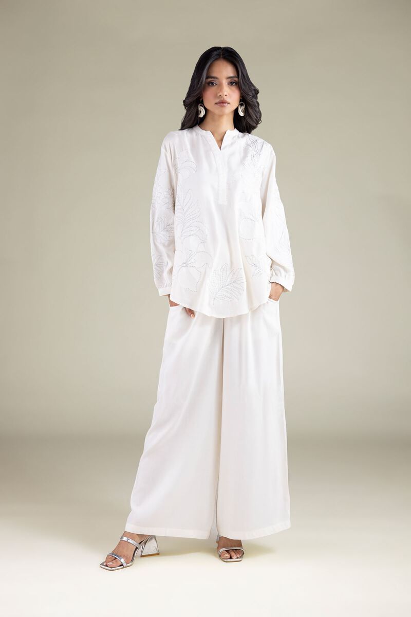 Embroidered | Viscose | Trousers | USD 25.00