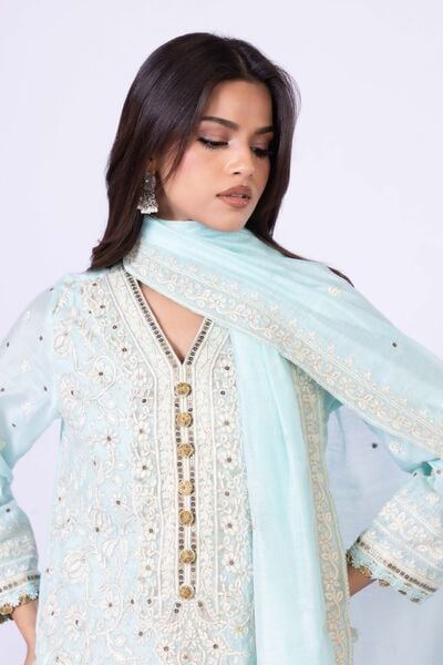 Embroidered | Viscose Polyester Net | Dupatta | USD 17.50