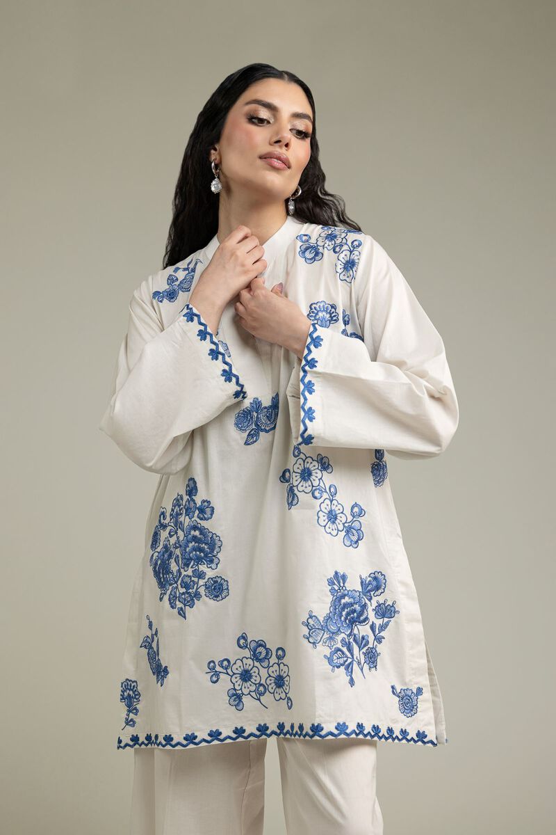 Embroidered | Cambric | Short Cambric Kurta | USD 40.00